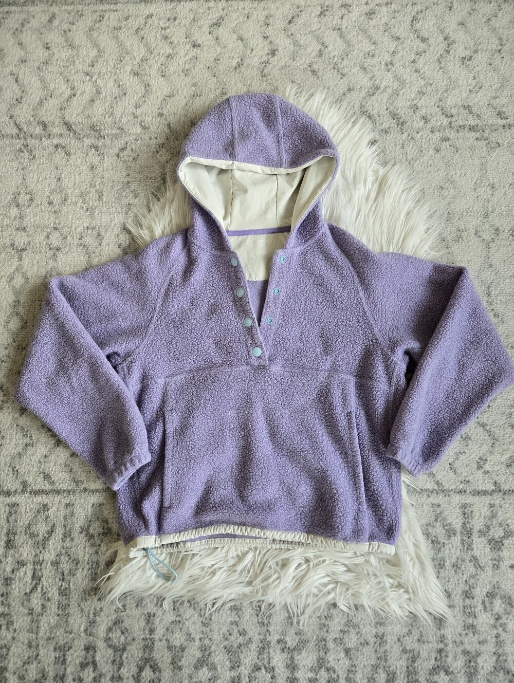Outdoor Voices Light Purple Megafleece Pullover Hoodie